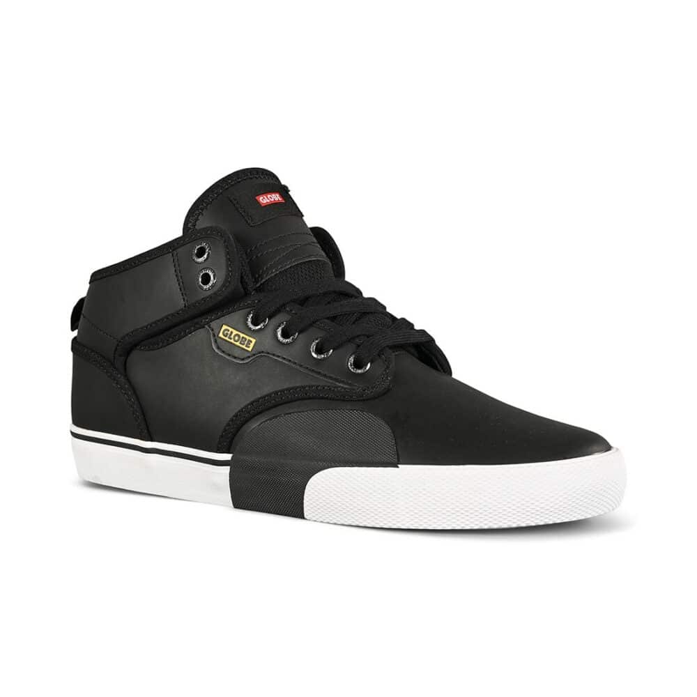 Globe Motley Mid Skate Shoes - Black/White/Plus