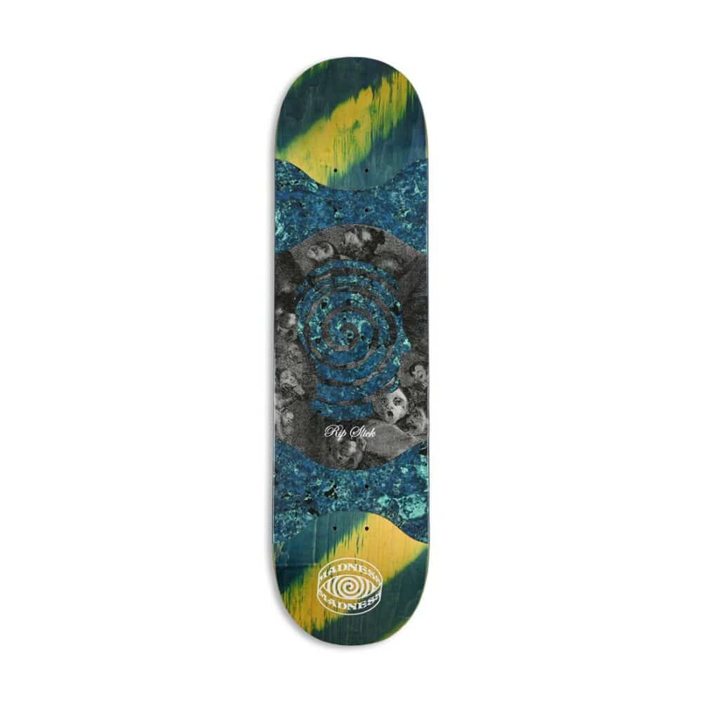 Madness Voices R7 Blue Slick Middle 8.125" Skateboard Deck