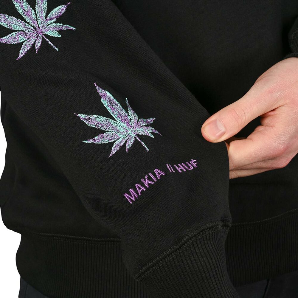 Makia x HUF Aurora Crew Sweater - Black