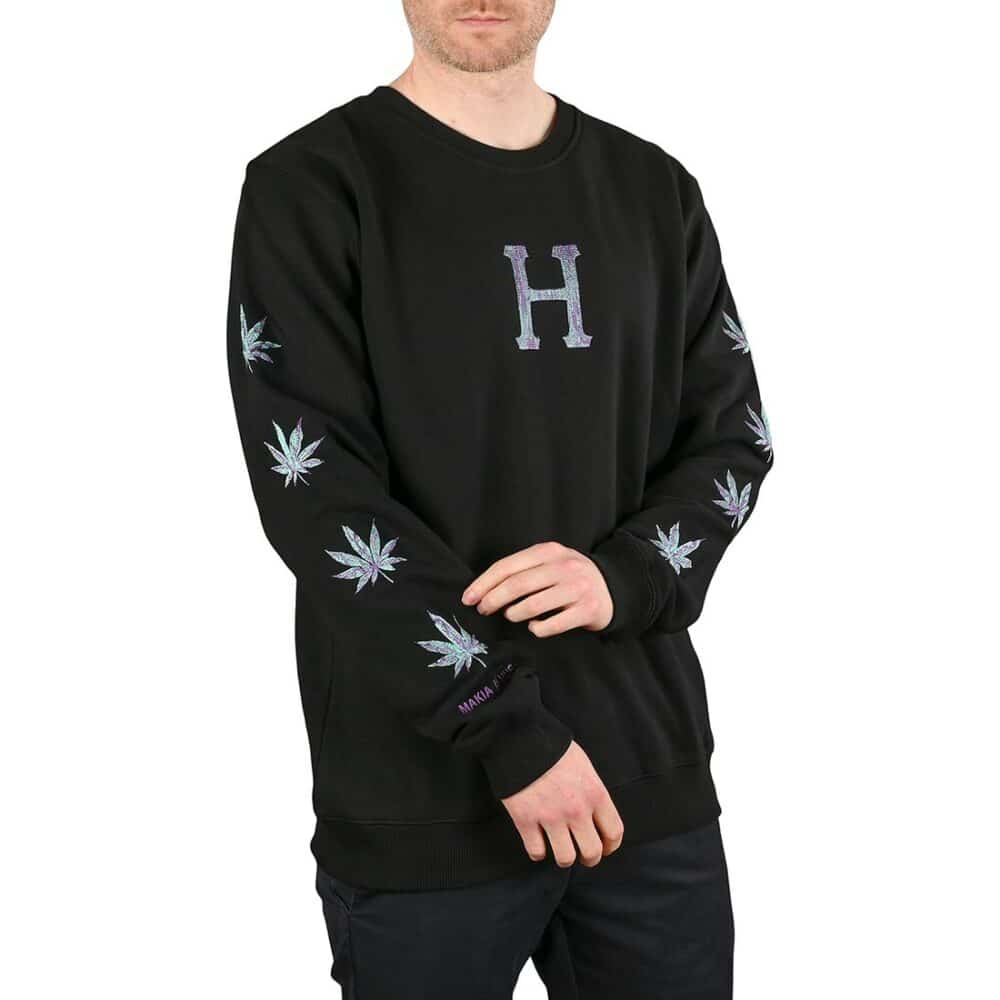 Makia x HUF Aurora Crew Sweater - Black