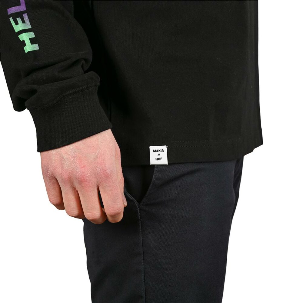 Makia x HUF Trifecta L/S T-Shirt - Black