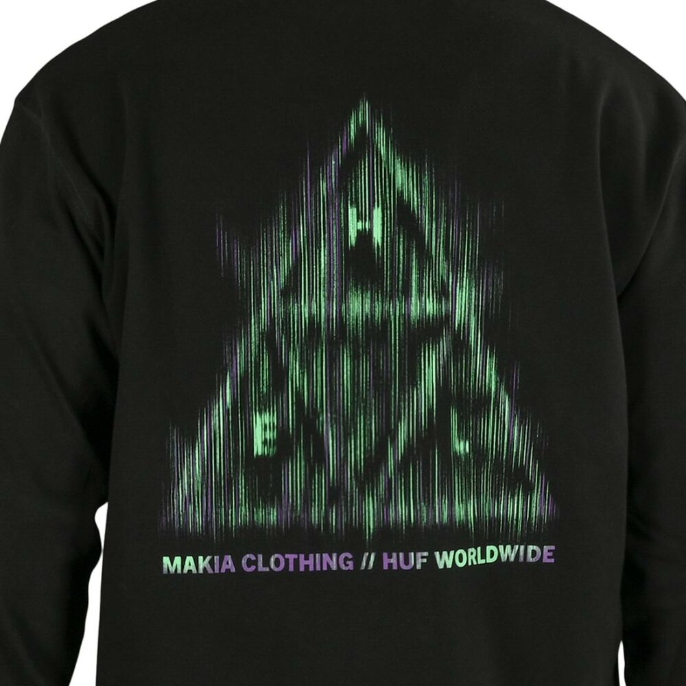 Makia x HUF Trifecta L/S T-Shirt - Black