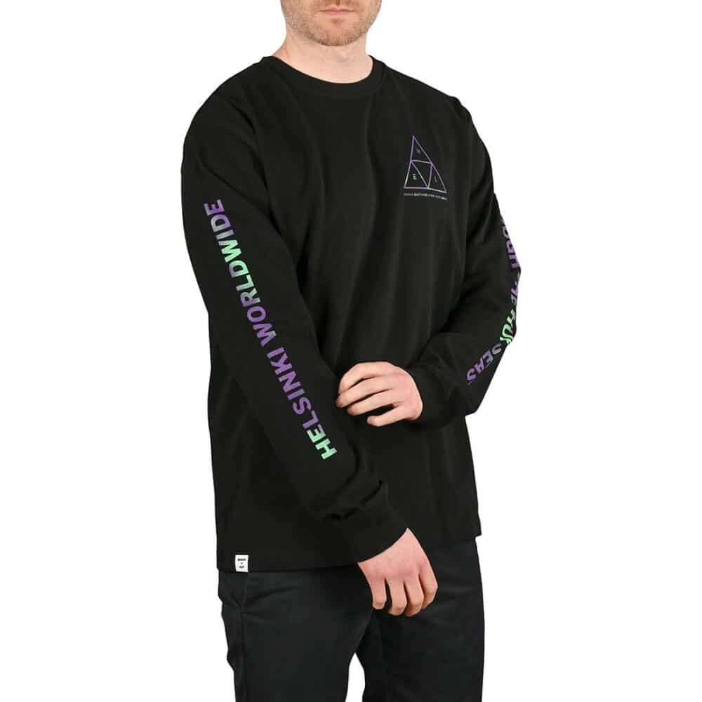 Makia x HUF Trifecta L/S T-Shirt - Black