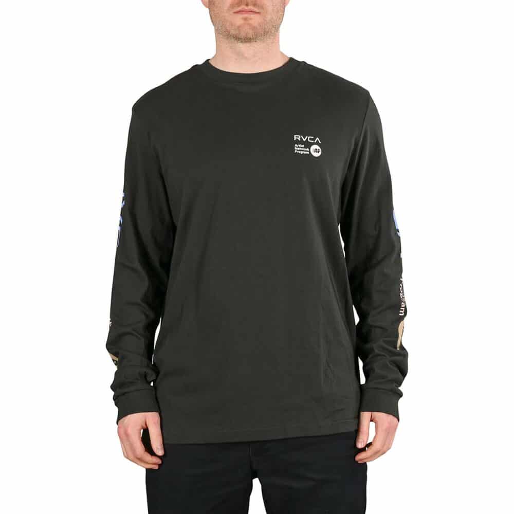 RVCA ANP L/S T-Shirt - Black/Blue