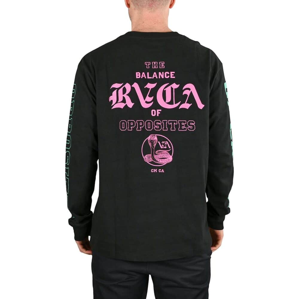 RVCA Cobra University L/S T-Shirt - Black