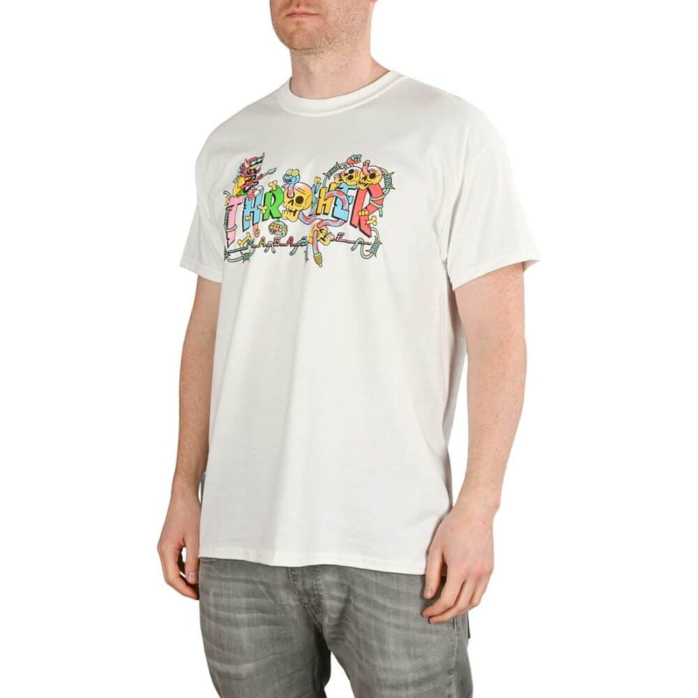 Thrasher Devils Music S/S T-Shirt - White