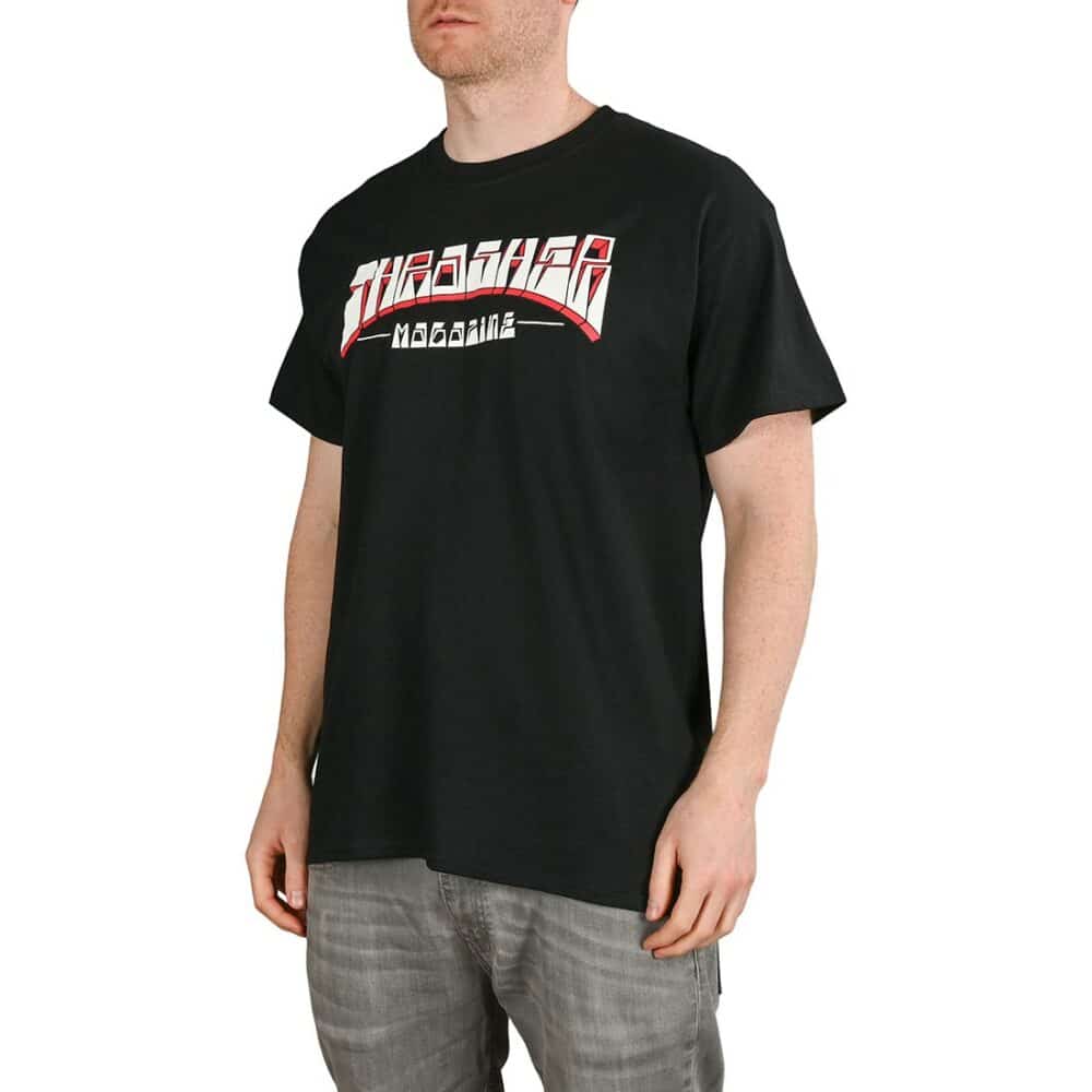 Thrasher Firme S/S T-Shirt - Black