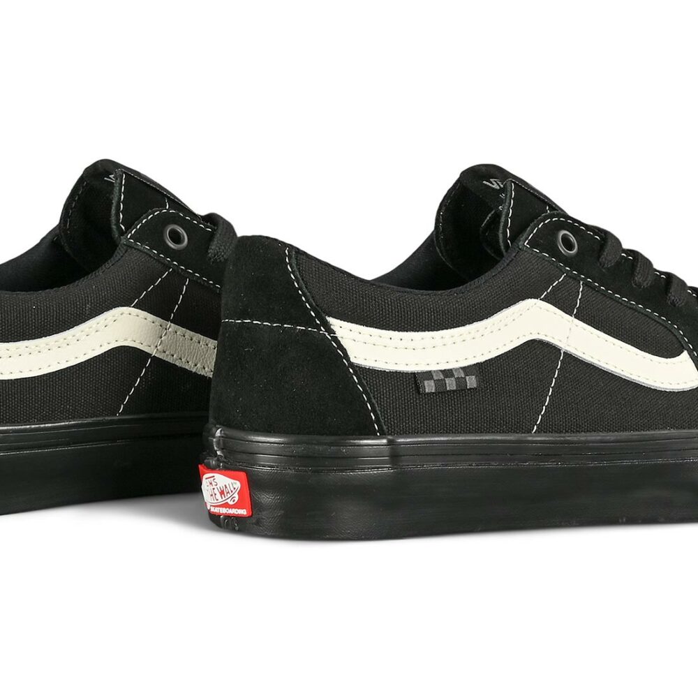 Vans Sk8-Low Skate Shoes - Black/Marshmallow