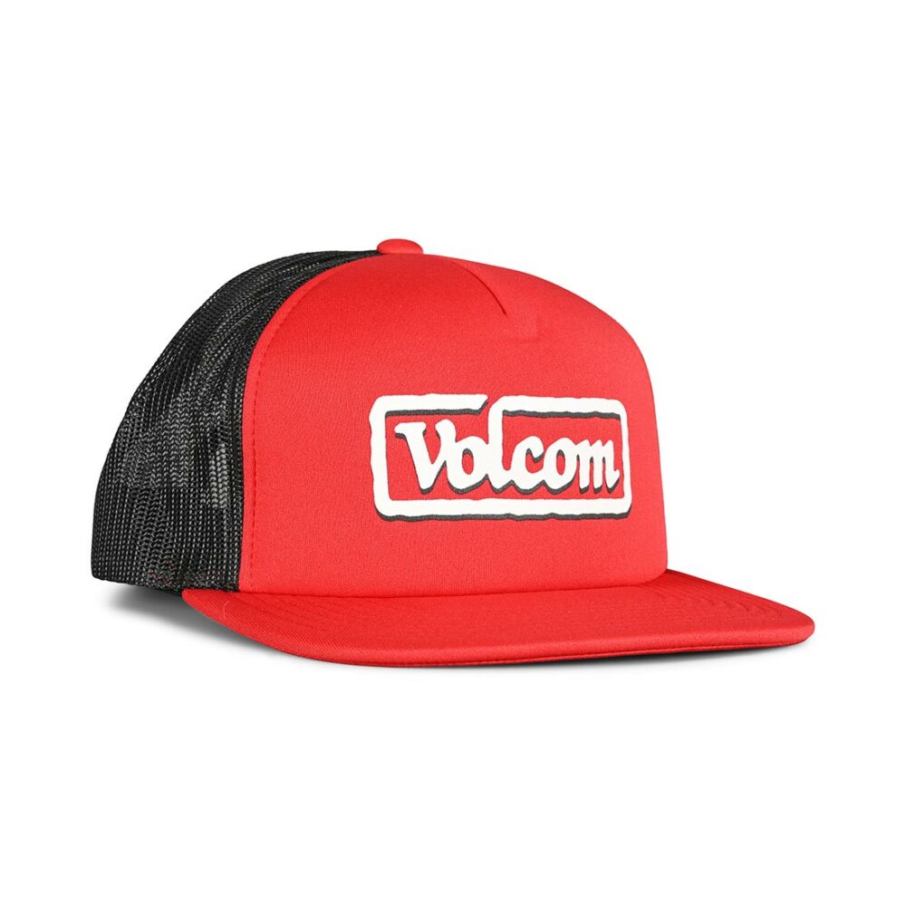 Volcom Axwell Trucker Cap - Ribbon Red