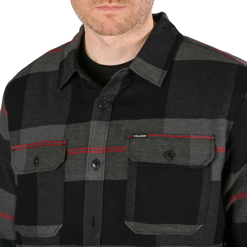 Volcom Trademan Plaid L/S Overshirt - Castlerock