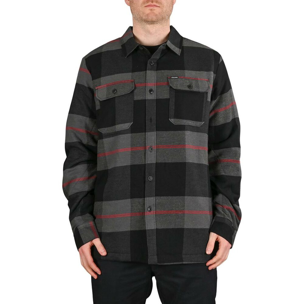 Volcom Trademan Plaid L/S Overshirt - Castlerock