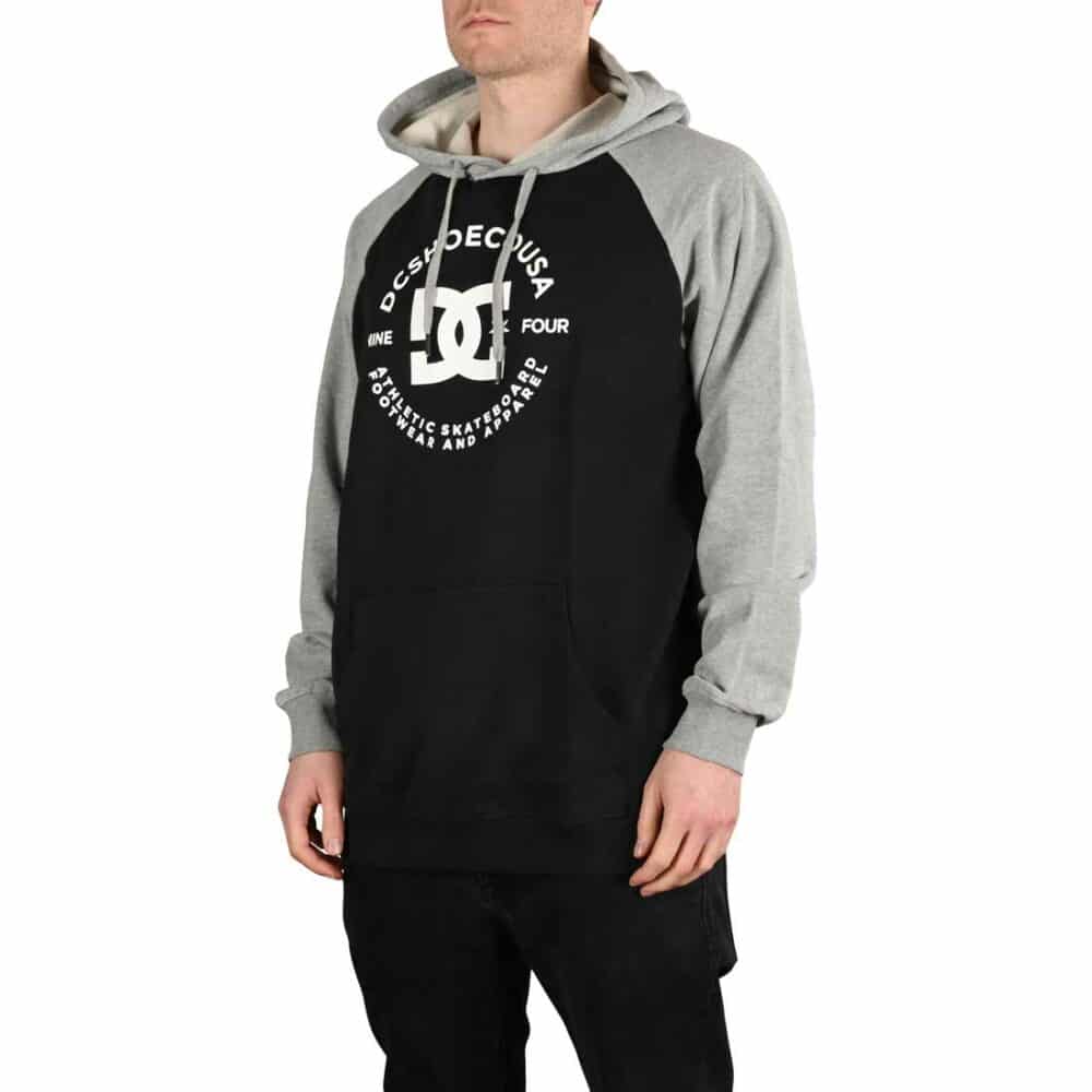 DC Star Pilot Pullover Hoodie - Black/Grey Heather