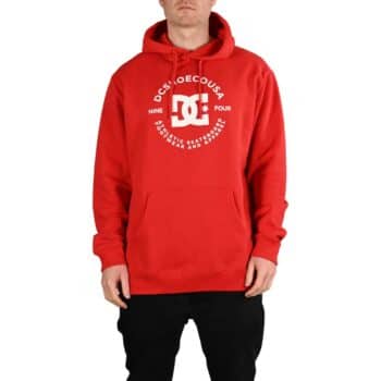 DC Star Pilot Pullover Hoodie - Racing Red