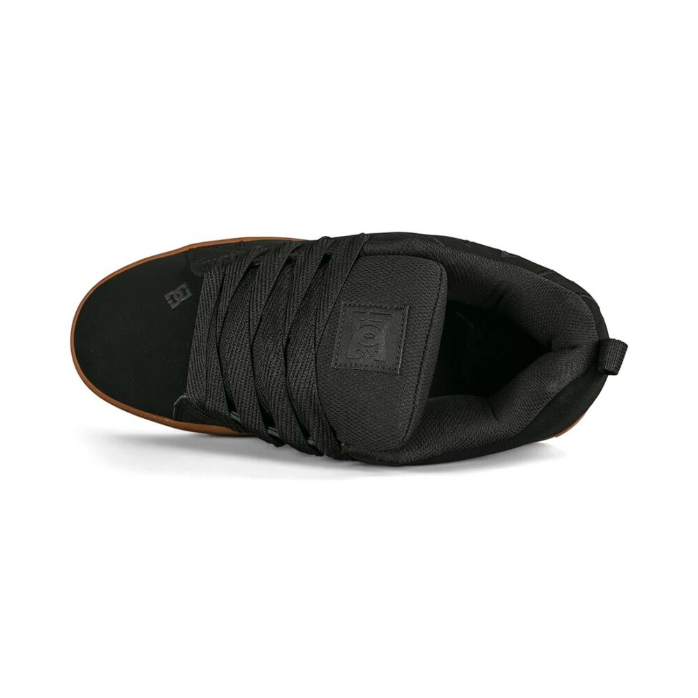 DC Court Graffik Skate Shoes - Black/Gum