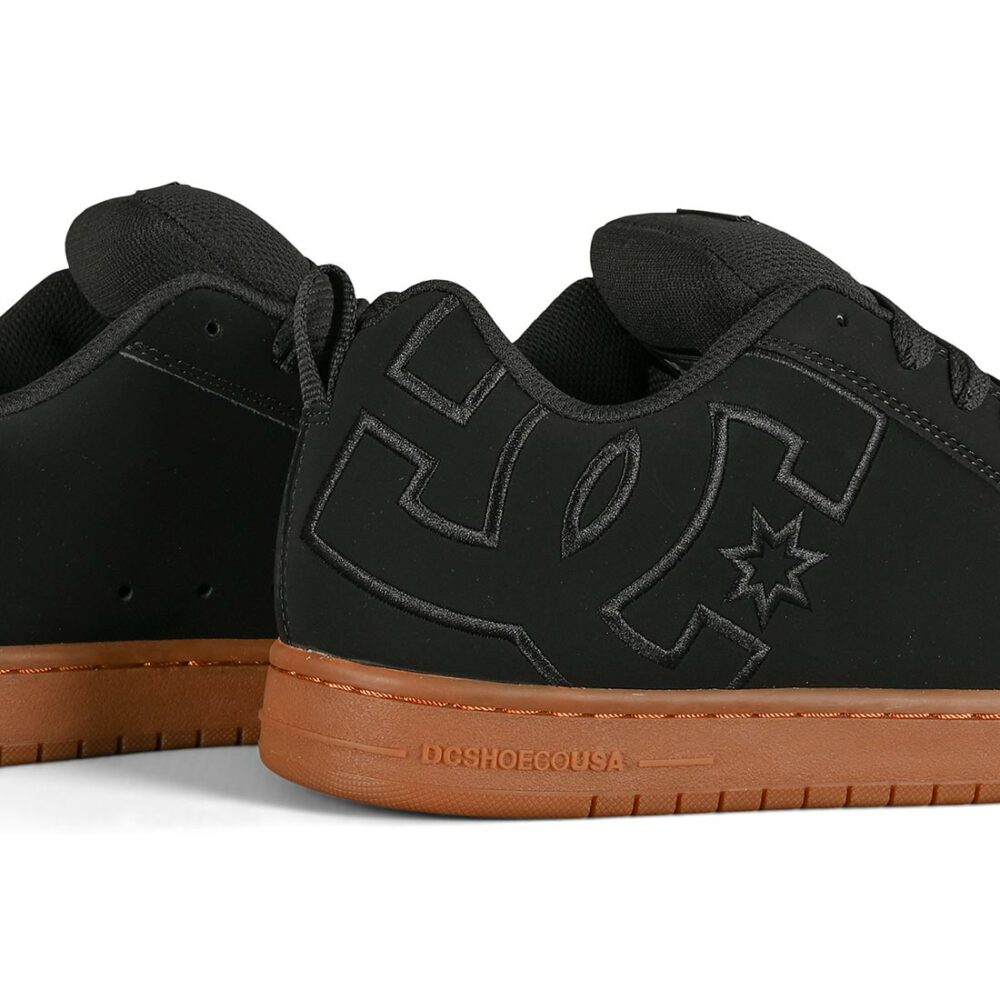 DC Court Graffik Skate Shoes - Black/Gum