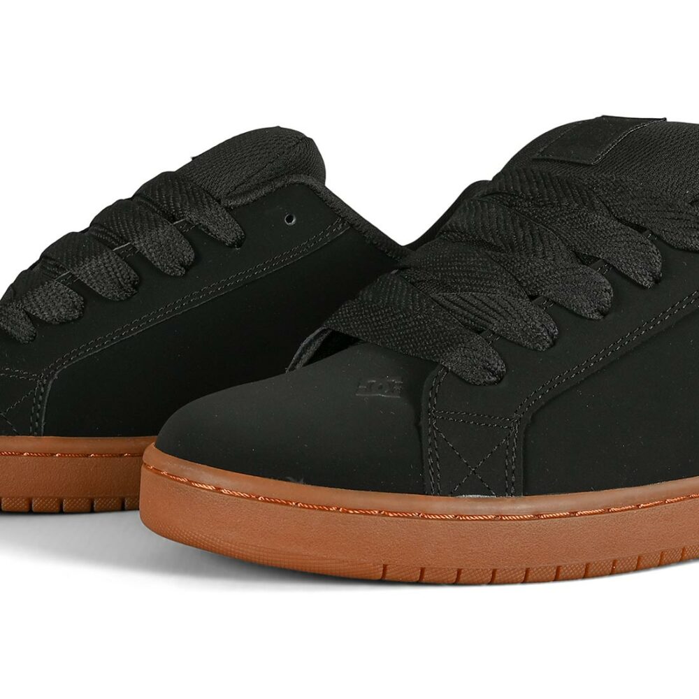 DC Court Graffik Skate Shoes - Black/Gum