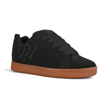 DC Court Graffik Skate Shoes - Black/Gum