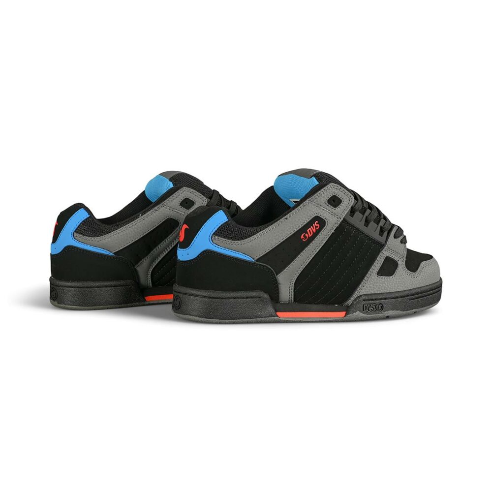 DVS Celsius Skate Shoes - Black/Charcoal/Blue/Fiery Red