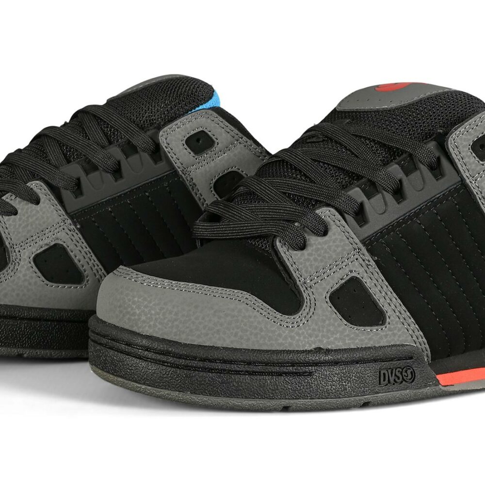 DVS Celsius Skate Shoes - Black/Charcoal/Blue/Fiery Red