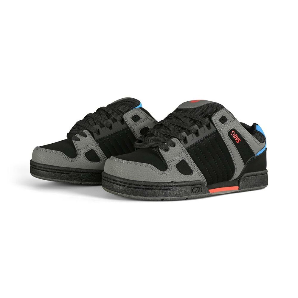 DVS Celsius Skate Shoes - Black/Charcoal/Blue/Fiery Red