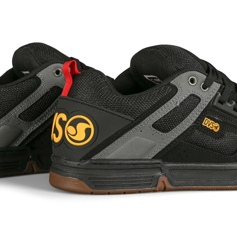 DVS Comanche Skate Shoes - Black/Charcoal/Gum/Gold Fusion