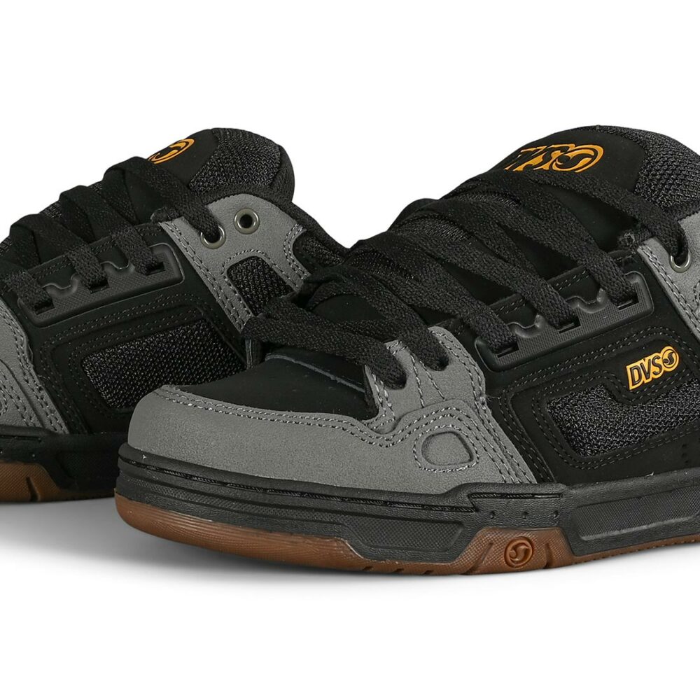 DVS Comanche Skate Shoes - Black/Charcoal/Gum/Gold Fusion