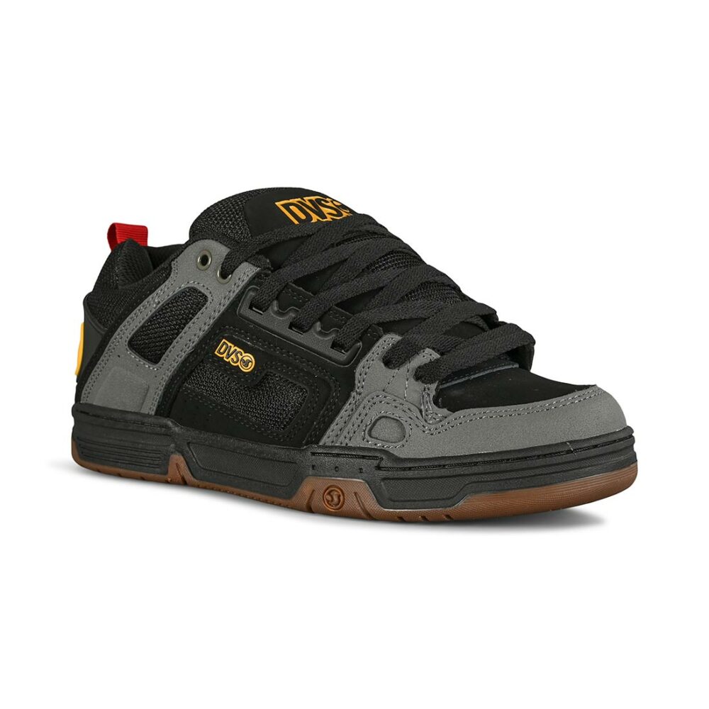 DVS Comanche Skate Shoes - Black/Charcoal/Gum/Gold Fusion