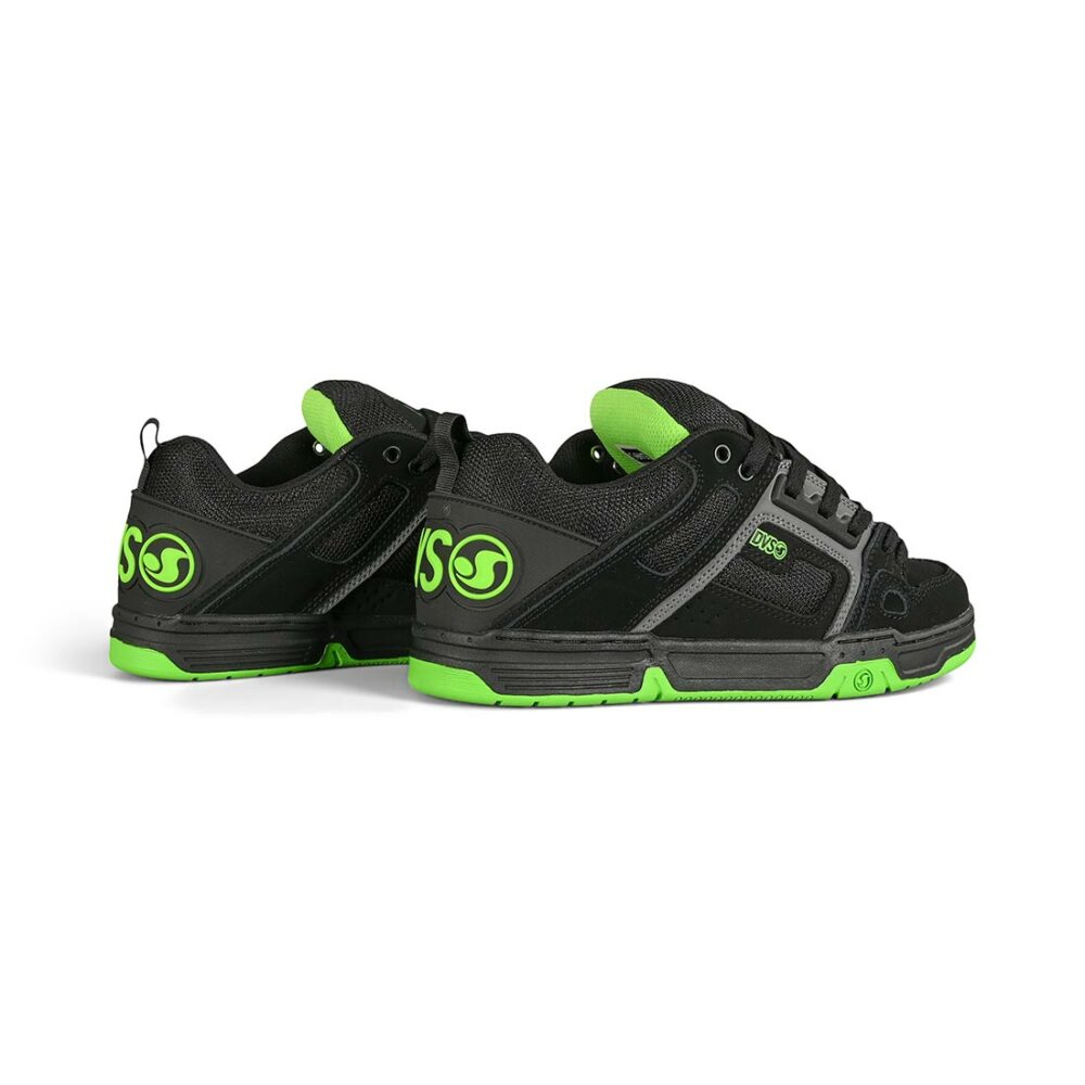 DVS Comanche Skate Shoes - Black/Charcoal/Lime