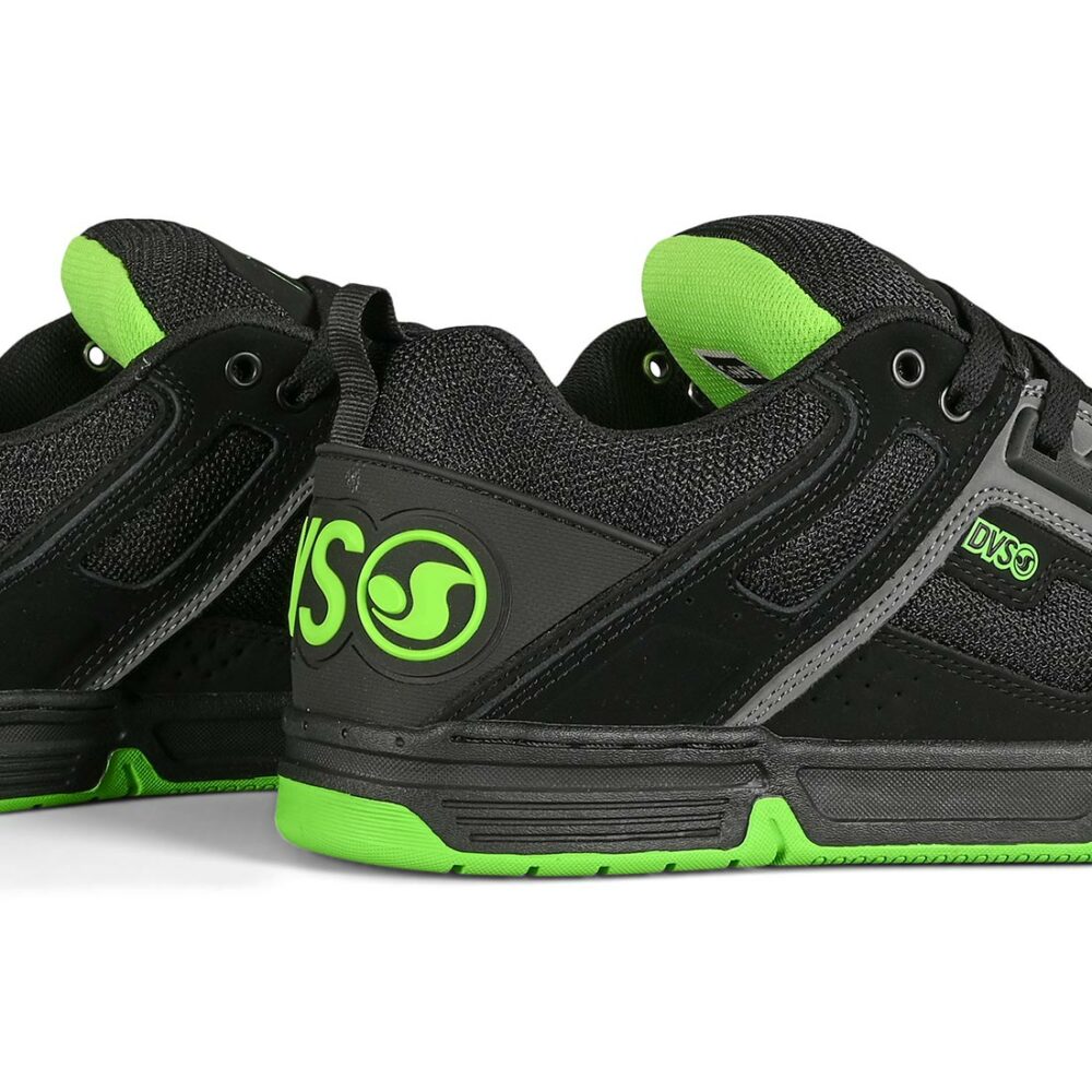 DVS Comanche Skate Shoes - Black/Charcoal/Lime