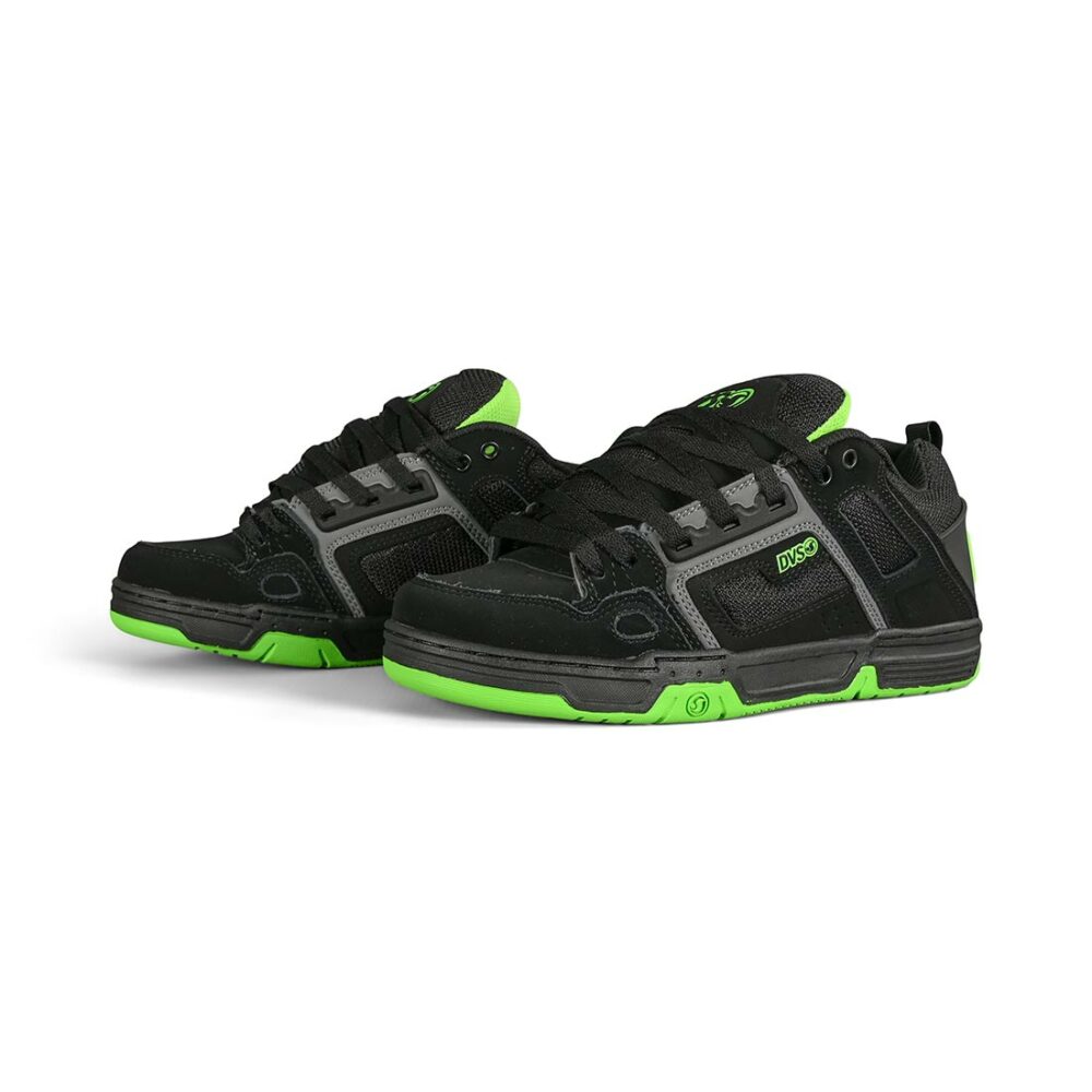 DVS Comanche Skate Shoes - Black/Charcoal/Lime