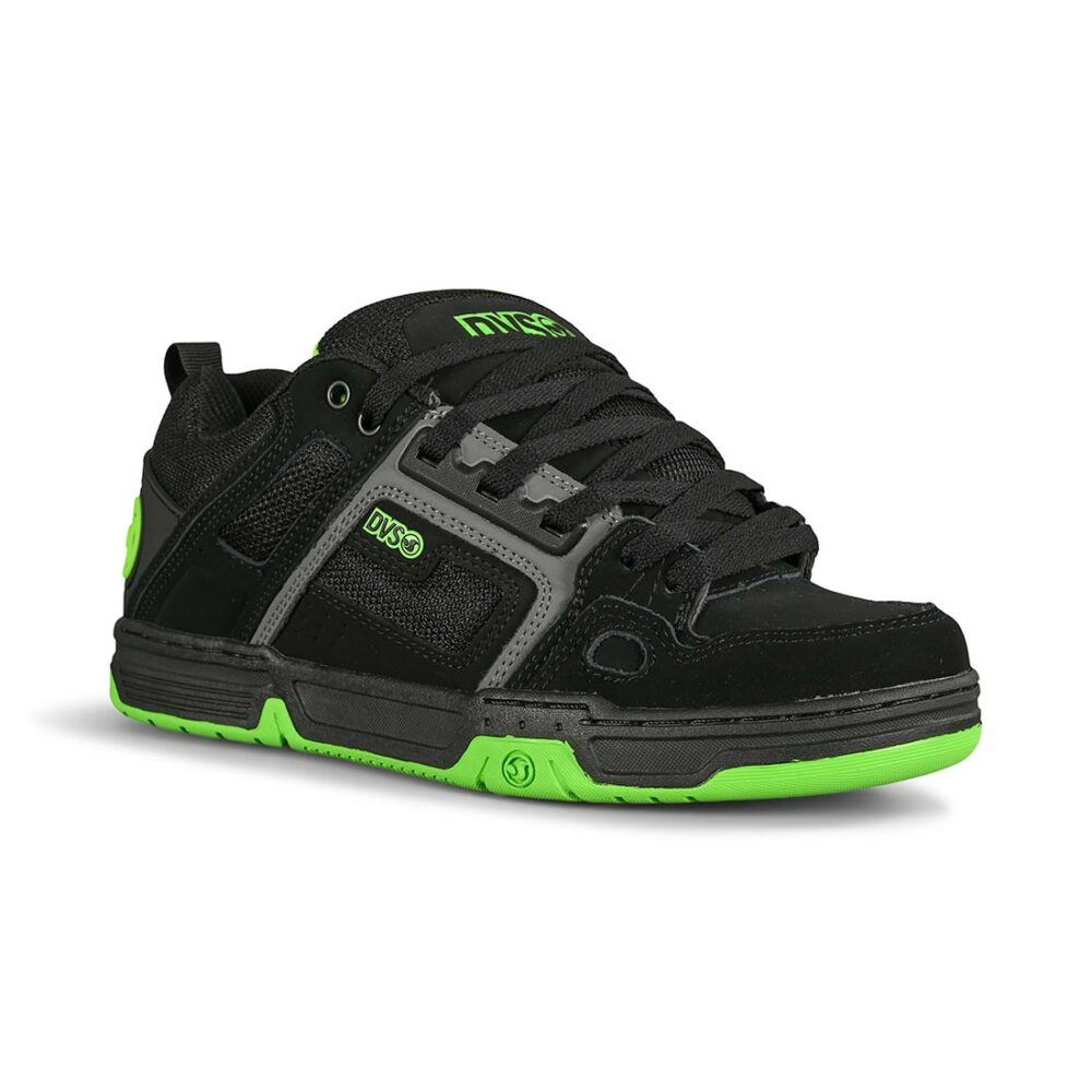 DVS Comanche Skate Shoes - Black/Charcoal/Lime