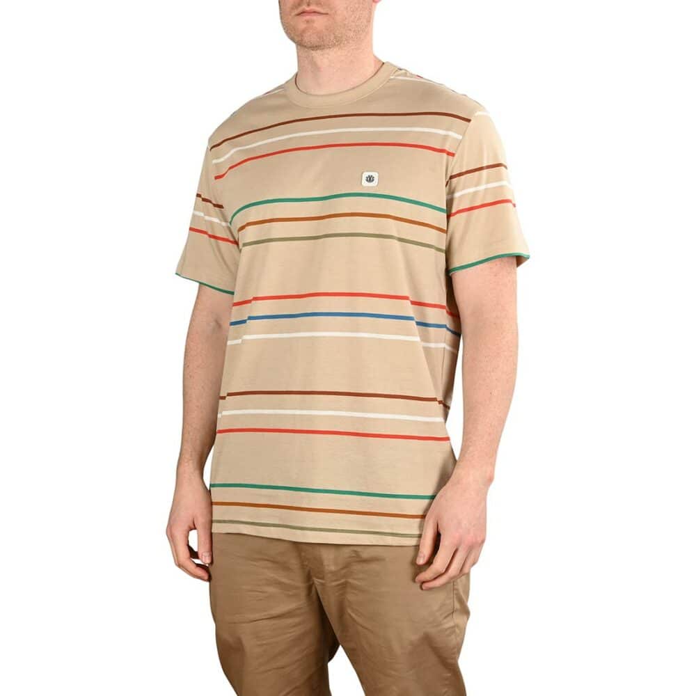 Element Hovden Stripes S/S T-Shirt - Oxford Tan