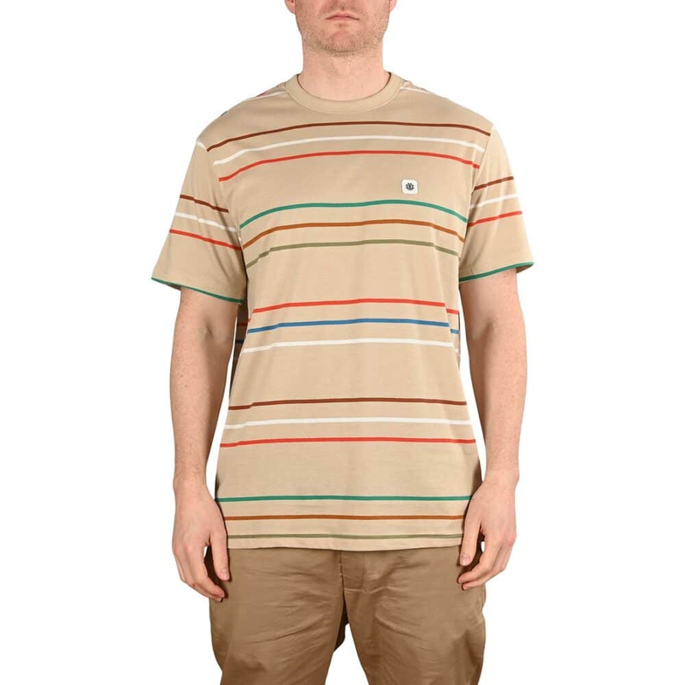 Element Hovden Stripes S/S T-Shirt - Oxford Tan