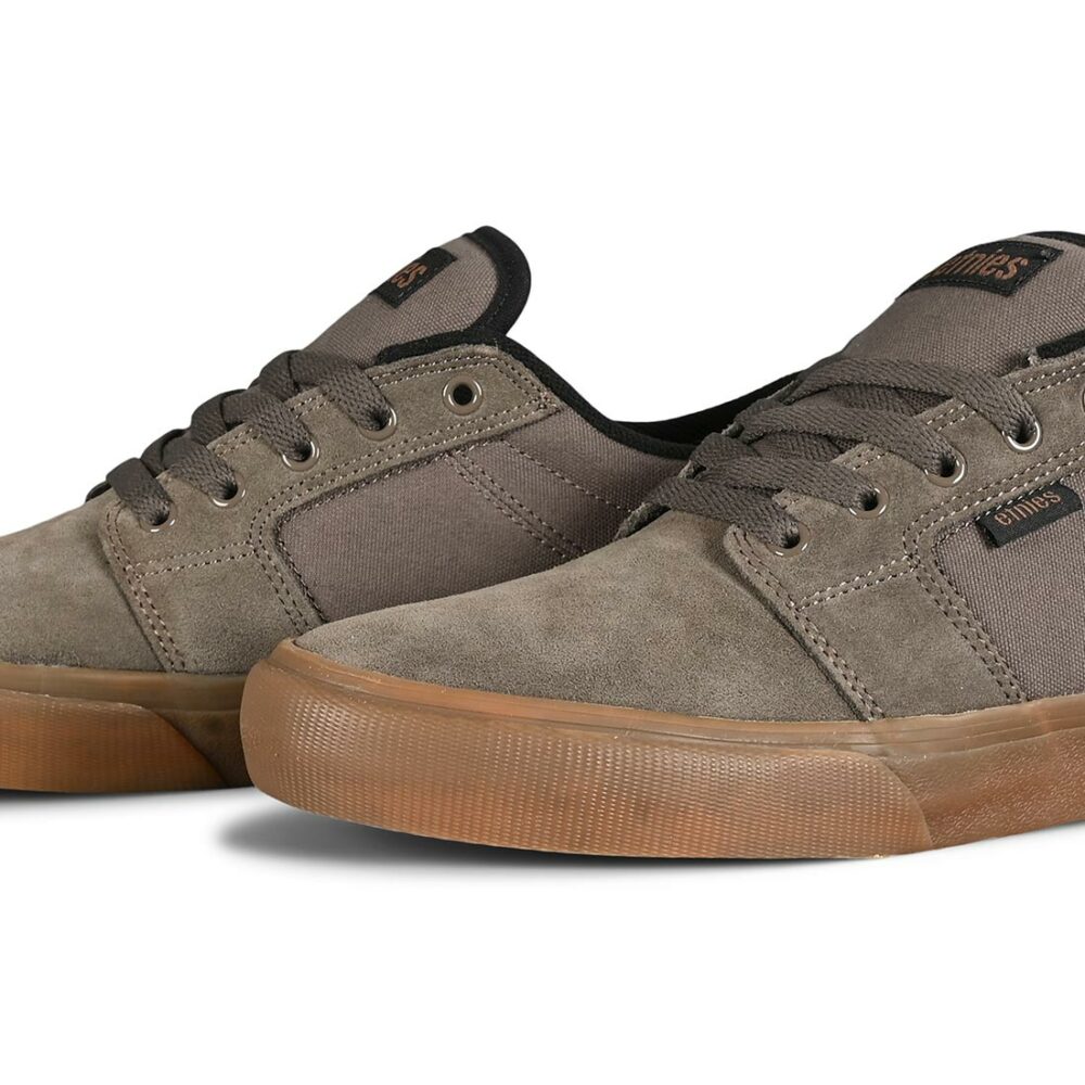 Etnies Barge LS Skate Shoes - Olive/Grey/Gum