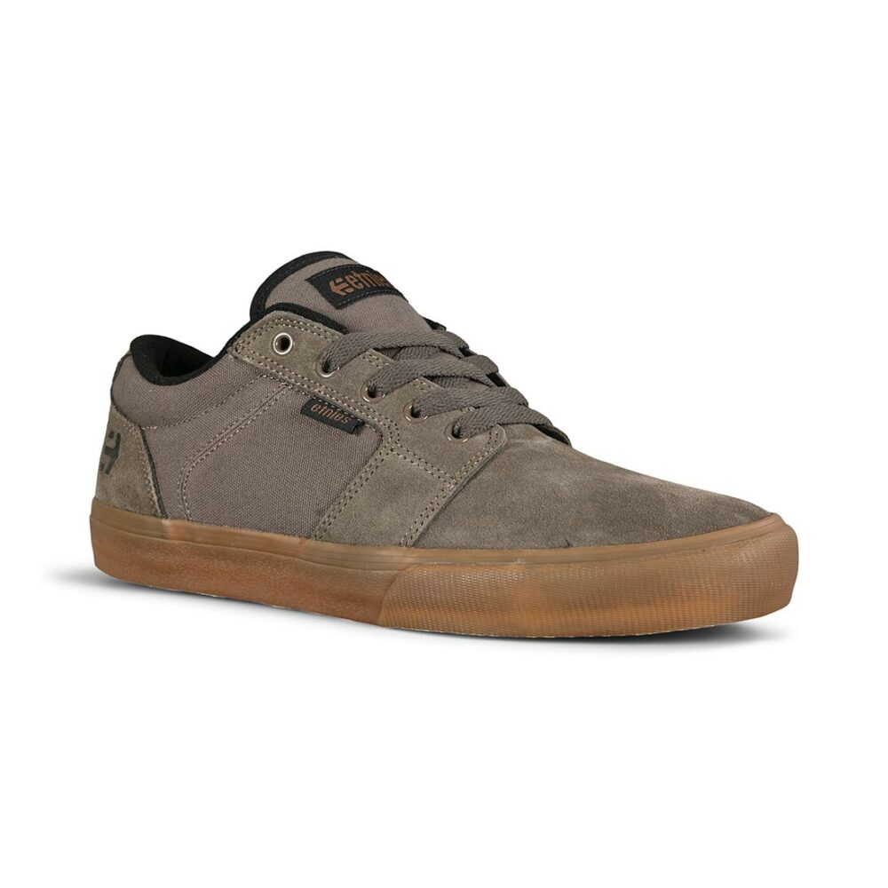 Etnies Barge LS Skate Shoes - Olive/Grey/Gum