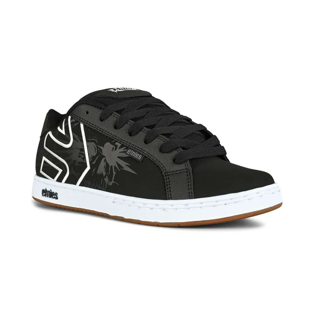 Etnies Fader Skate Shoes - Black/Skulls