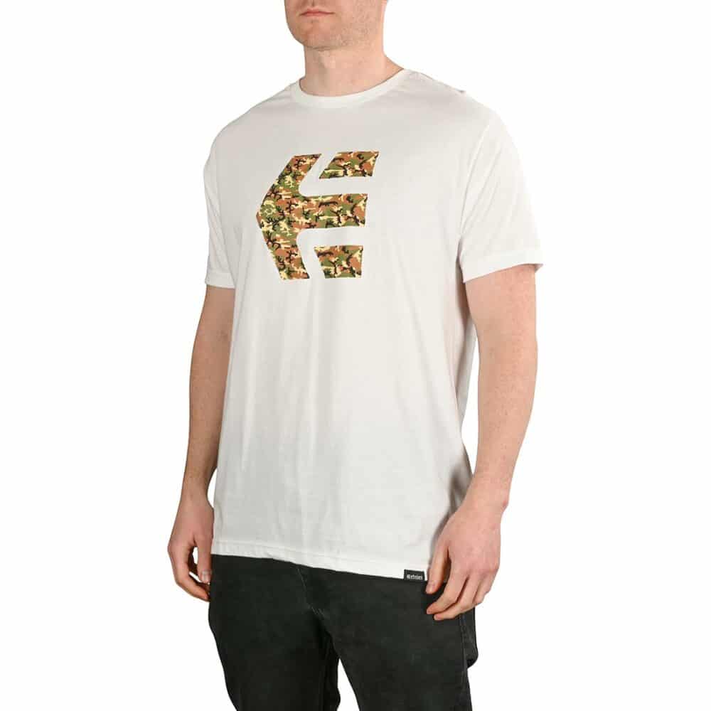 Etnies Icon Print S/S T-Shirt - White/Camo