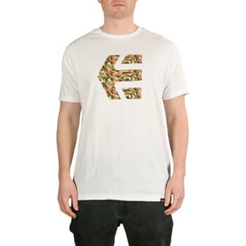 Etnies Icon Print S/S T-Shirt - White/Camo