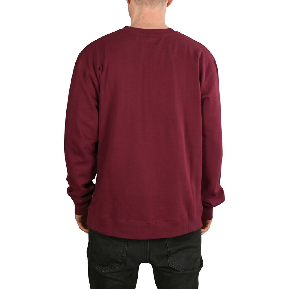 Etnies Icon Pullover Crew Sweatshirt - Burgundy