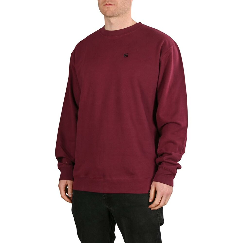 Etnies Icon Pullover Crew Sweatshirt - Burgundy