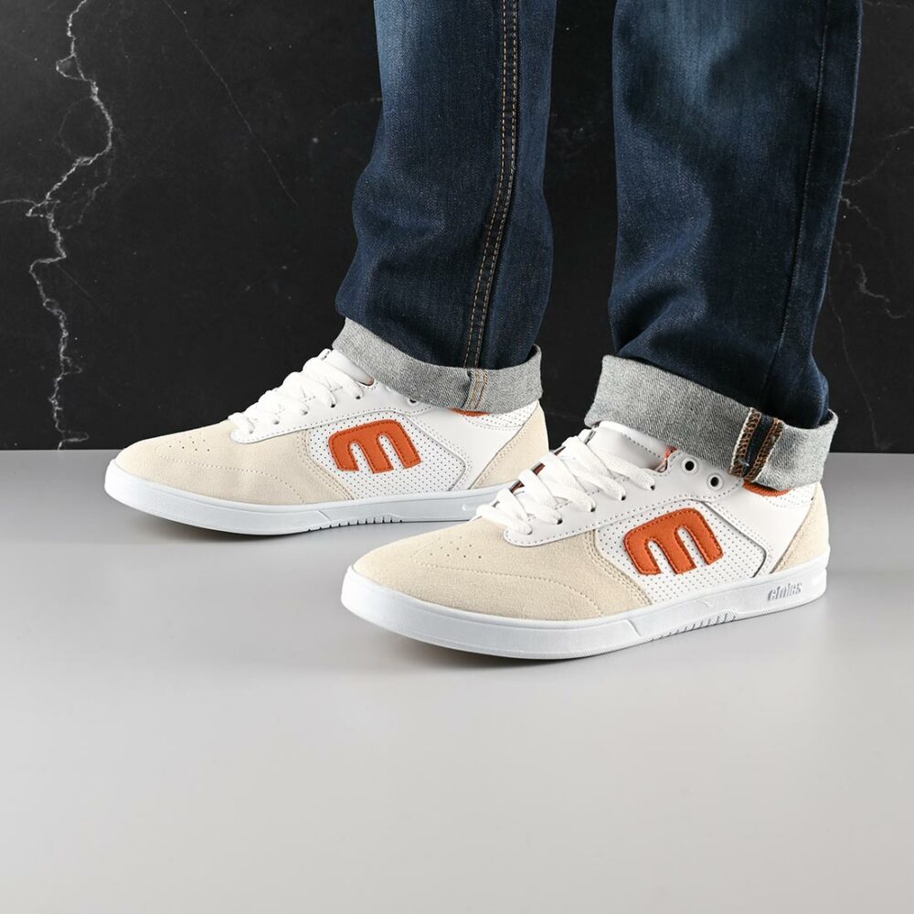 Etnies Windrow Skate Shoes - White/Orange