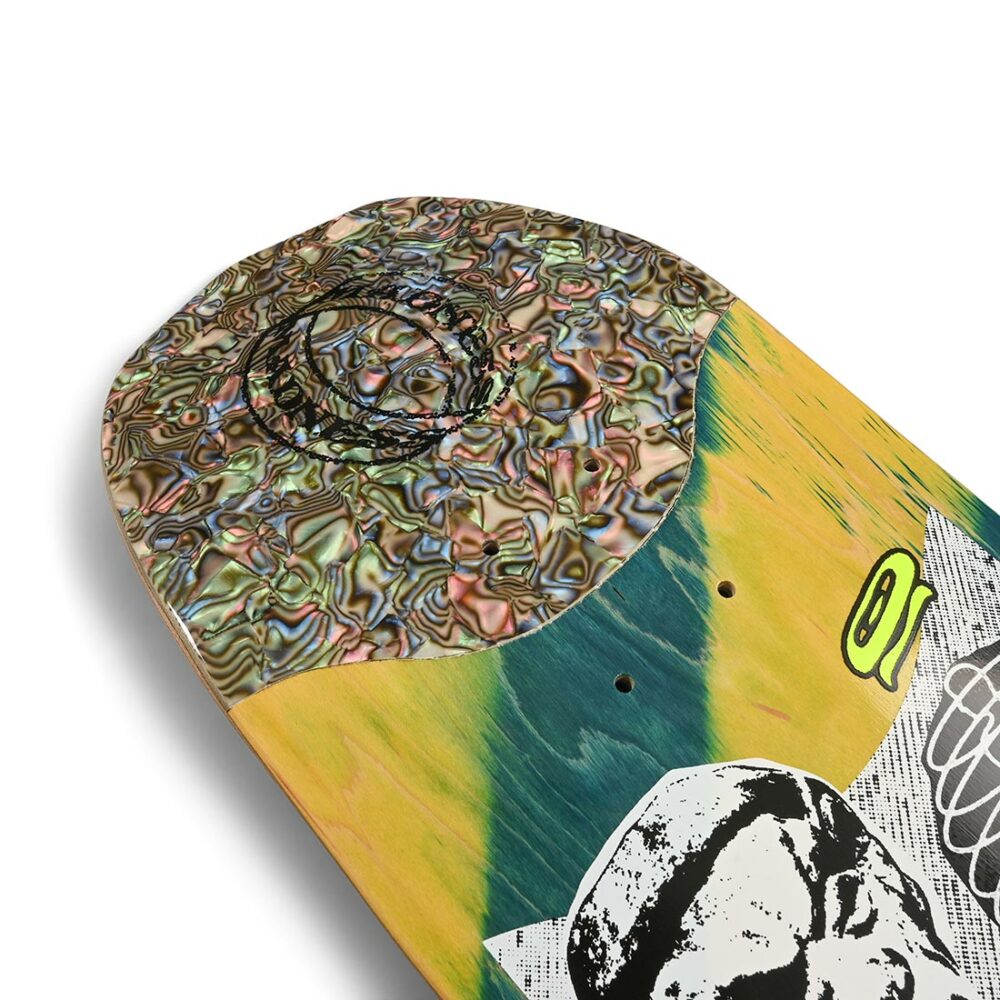 Madness Outcast R7 Slick 8.5" Skateboard Deck - Green/Yellow