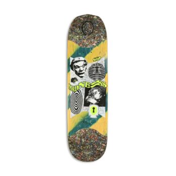 Madness Outcast R7 Slick 8.5" Skateboard Deck - Green/Yellow