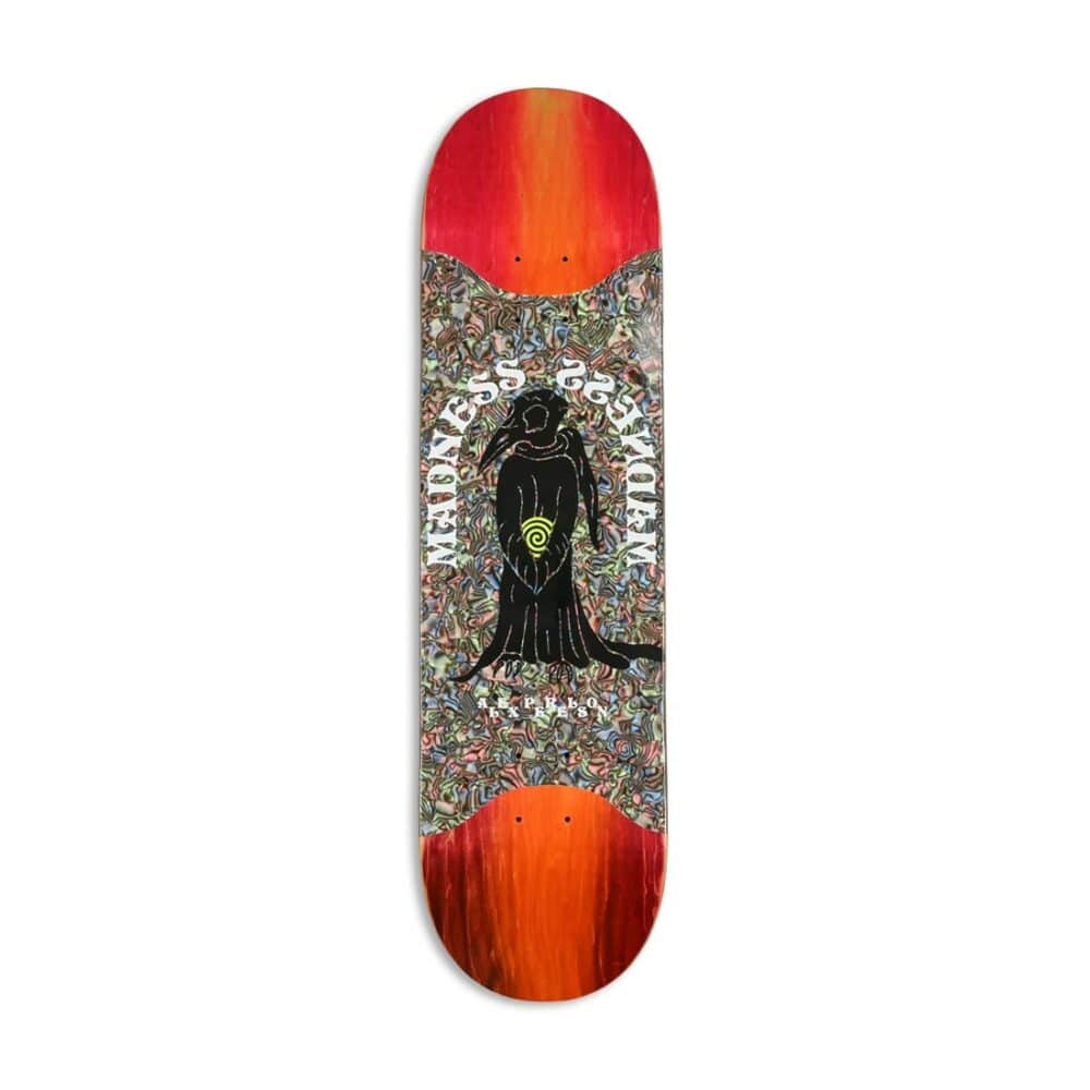 Madness Perelson Birdie R7 Slick Middle 8.375" Skateboard Deck - Orange