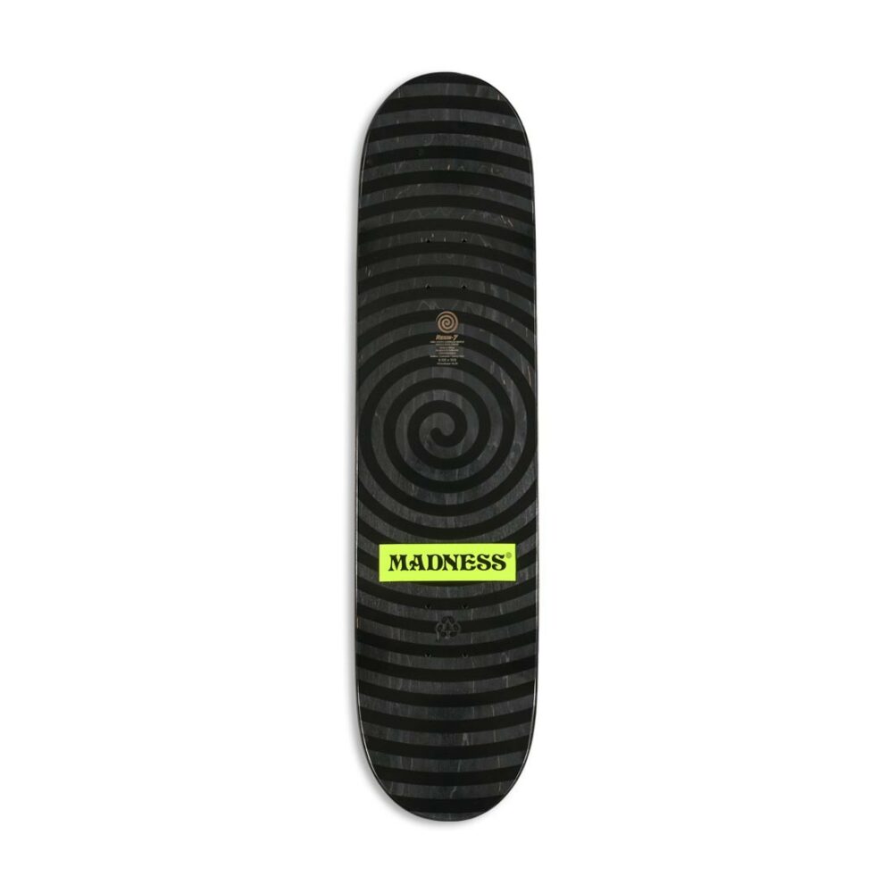 Madness Voices R7 Slick 8.125" Skateboard Deck - Green/Multi