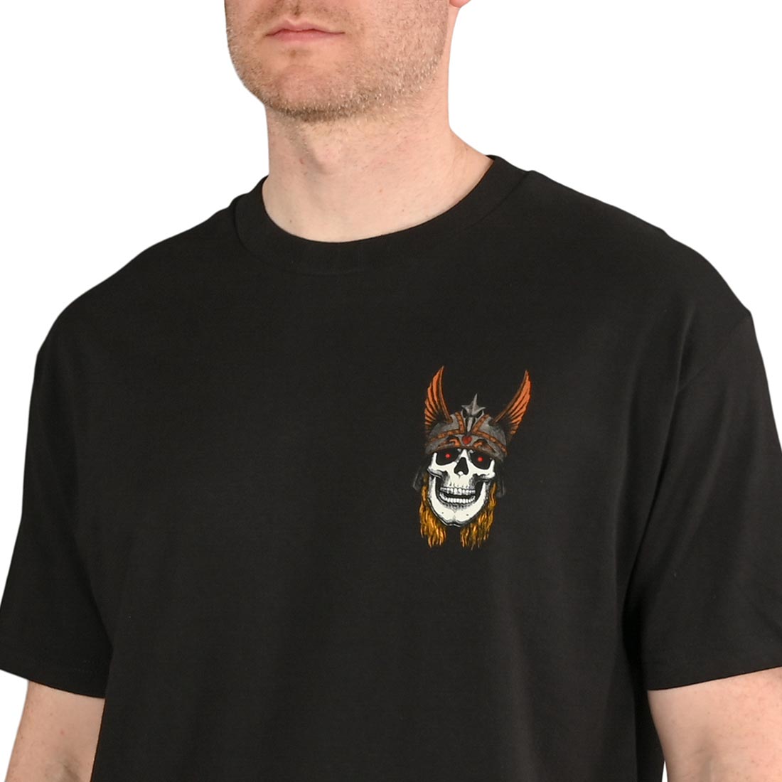 トップス 90s 00s POWELL PERALTA skull tee black Powell Peralta Andy Anderson Skull T-Shirt - Black - Skate One