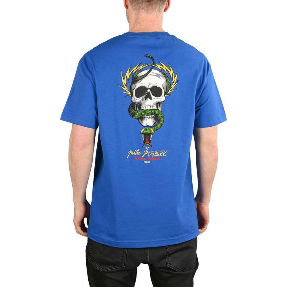 Powell Peralta Mike McGill Skull & Snake S/S T-Shirt - Royal Blue