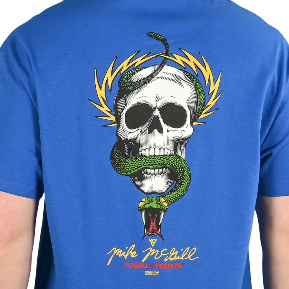 Powell Peralta Mike McGill Skull & Snake S/S T-Shirt - Royal Blue