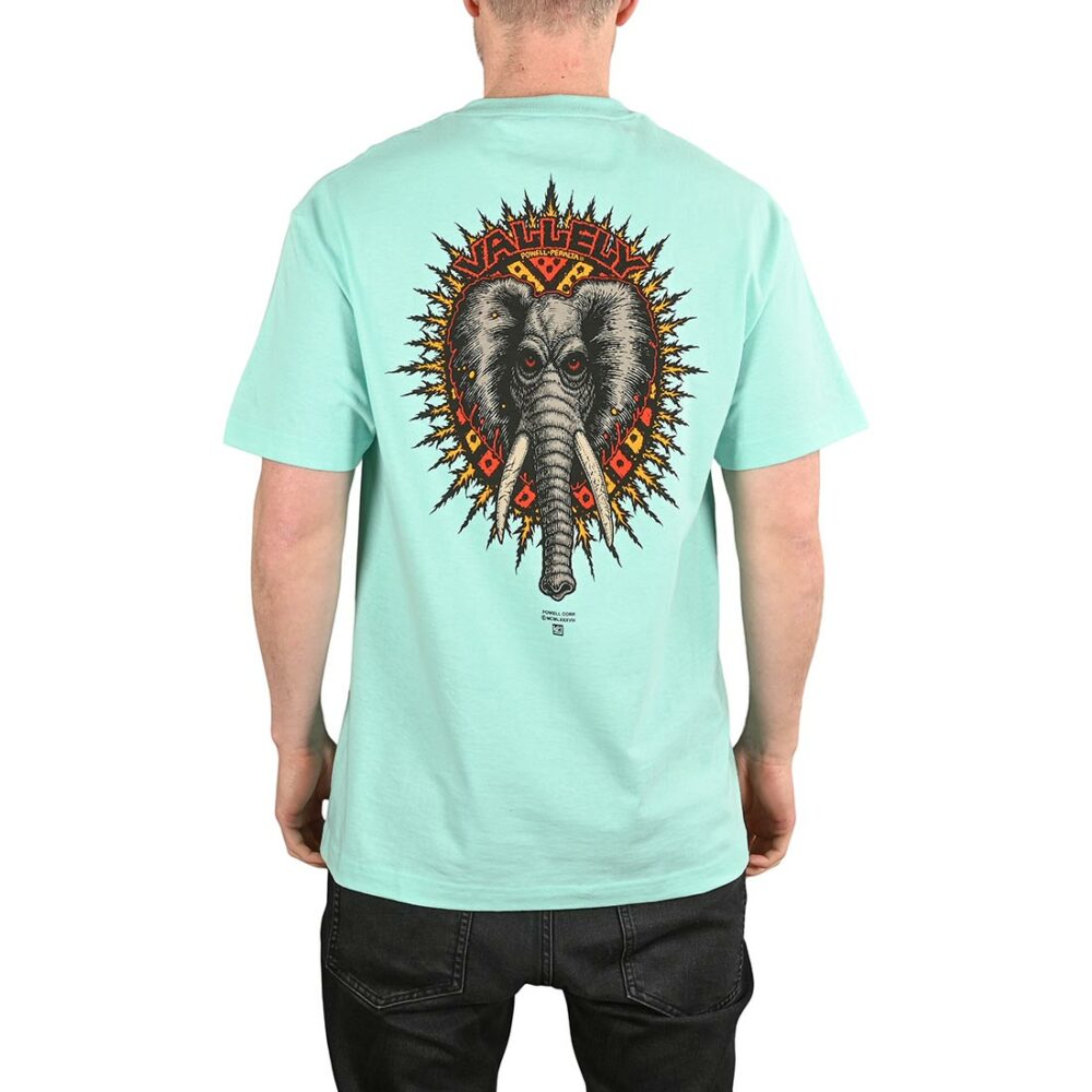 Powell Peralta Mike Vallely Elephant S/S T-Shirt - Celedon