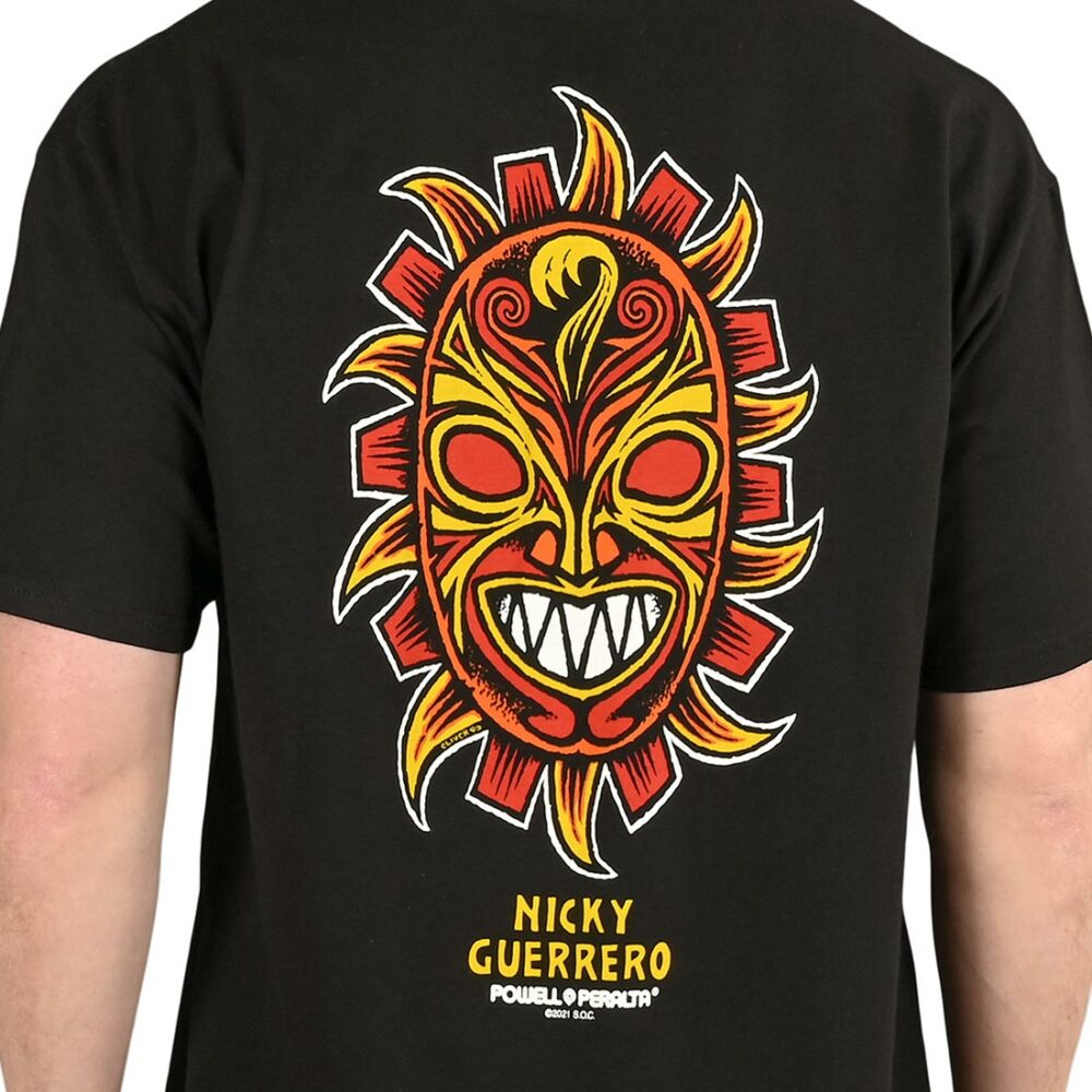 Powell Peralta Nicky Guerrero Mask S/S T-Shirt - Black